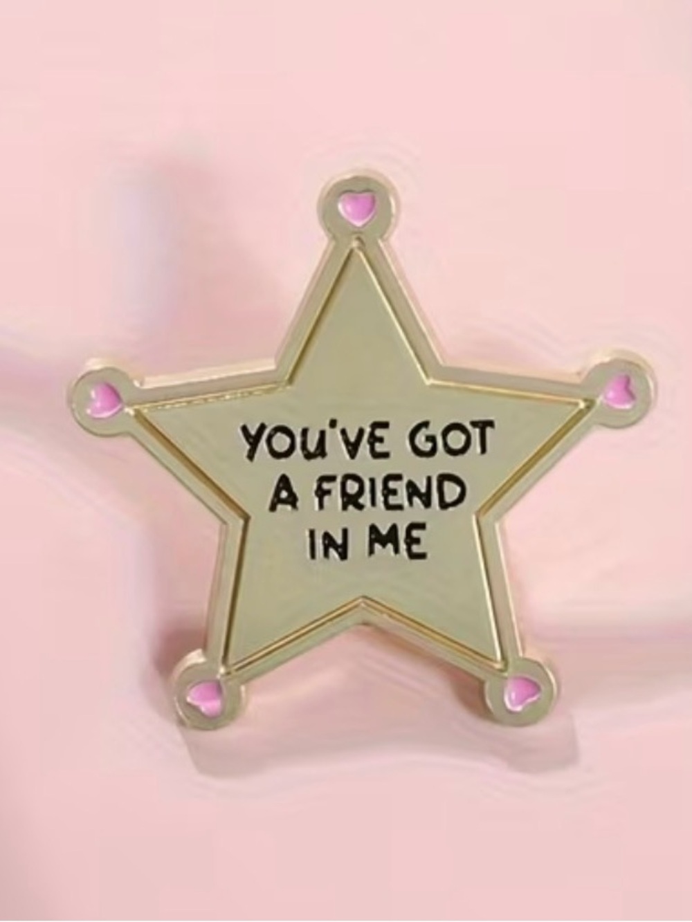 NWT-You’ve Got A Friend In Me 1.18”x1.1” Star Lapel Brooch Pin